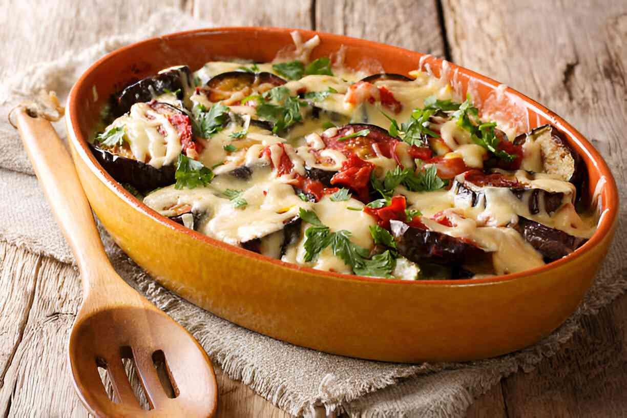 Summer Vegetable Casserole (Colorful, Fresh & Flavorful) - Healthy